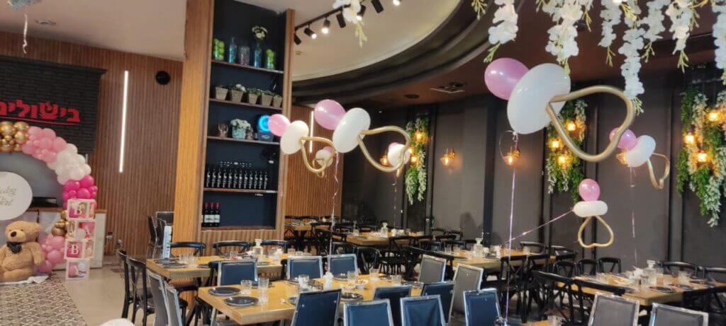 בלונים לבריתה בצורת מוצצים ורודים