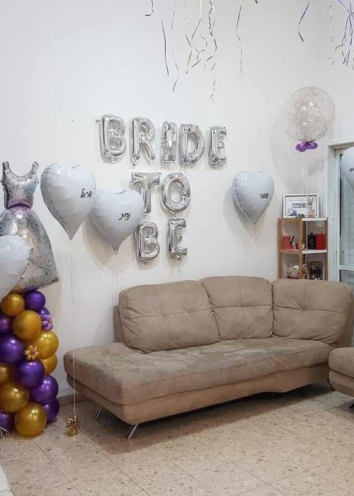 בלונים לחתונה עבור מסיבת רווקות