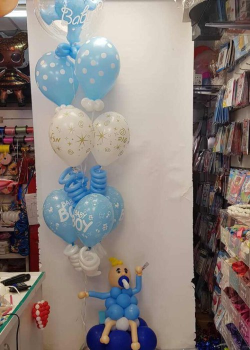 בלונים לברית בצבע כחול