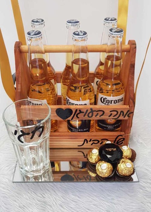 מארז בלון פורח עם בירות