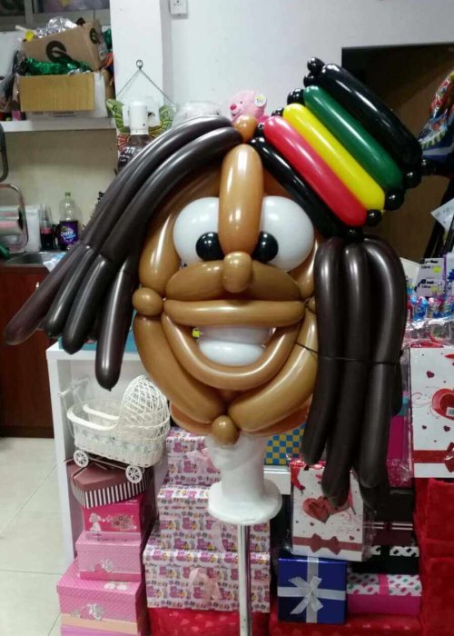 פרצוף מבלונים וראסטות