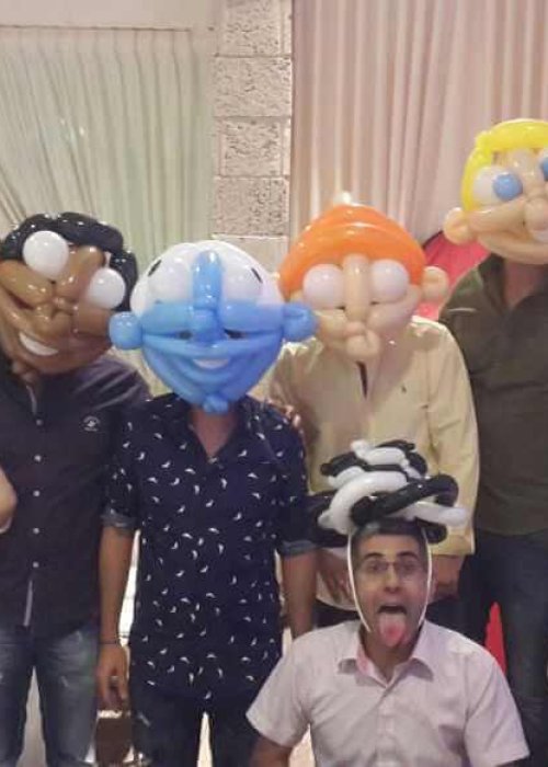 חוגגים עם בלונים