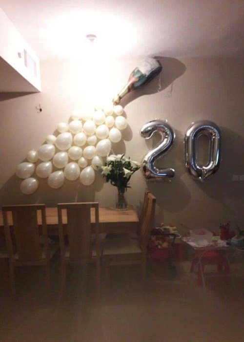 בלונים ליום הולדת 20