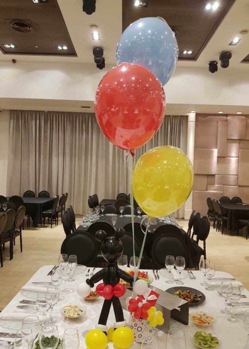 בלונים לברית בצבע צהוב ואדום