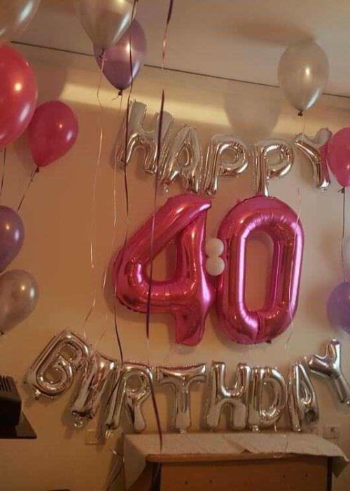 בלונים יום הולדת 40