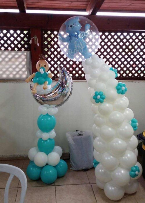 סידור בלונים מעוצבים לברית