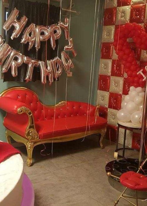 סידור בלונים ליום הולדת