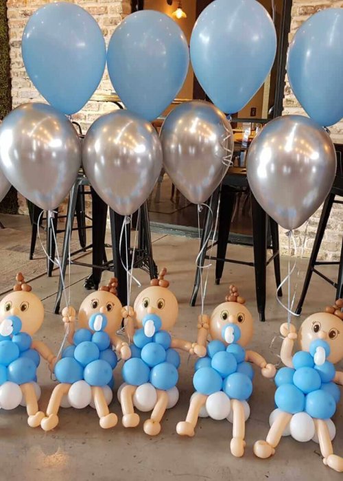 בלונים בצורת תינוקות מעוצבים לברית