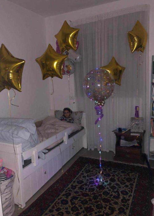 עיצובי בלונים בצורת כוכב זהוב