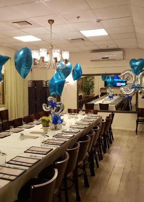 בלונים מעוצבים לשולחן סעודה