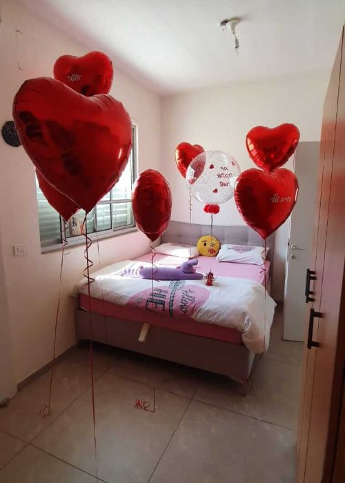 עיצוב בלוני לב