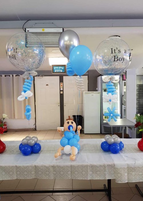 בלונים בעיצוב תינוק לברית