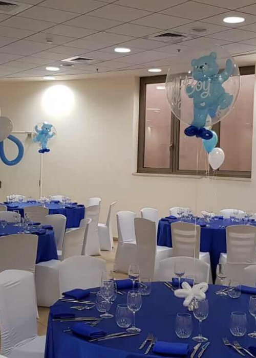 בלונים לברית באולם אירועים