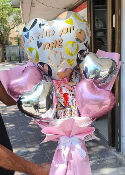 בלון לב צבעוני