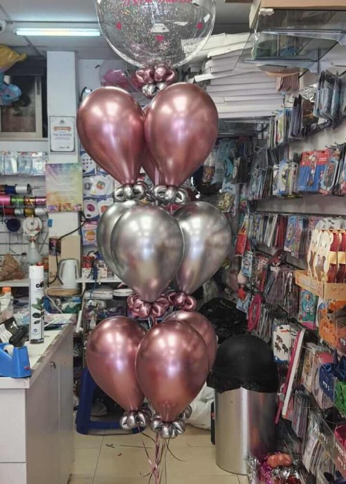 הדפסה על זר בלונים