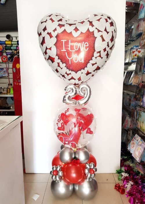 סטנד בלון לב רומנטי