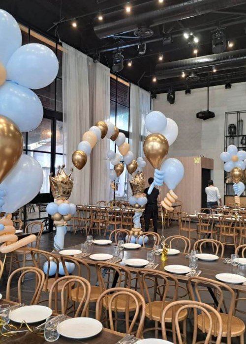 סידור בלונים יוקרתי לברית